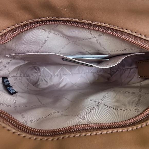 Michael Kors Jet Set Logo Small Brown Crossbody - Picture 5 of 9